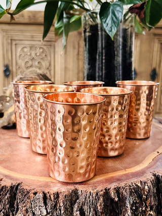 HAMMERED COPPER CUP - FANISHA HOME PTY LTD-cultural home decor, traditional home decor, home decor accessories, cultural vessels, traditional tea set, cultural candles, traditional coaster, cultural home accents, traditional home furnishings, cultural-inspired decor, traditional home accessories, cultural-inspired vessels, traditional tea accessories, cultural candles and holders, traditional coasters and placemats