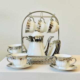 Luxury Teapot Set Gold and Sliver